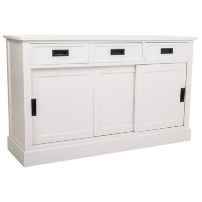 CREDENZA IN LEGNO 3 ANTE E 3 CASSETTI 135x40x80,5h cm referenza:20888