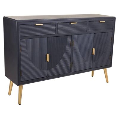 CREDENZA IN LEGNO 4 ANTE E 3 CASSETTI 121,5x34x81,5h cm referenza:22673