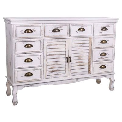 WOODEN SIDEBOARD WITH 10 DRAWERS AND 2 DOORS 113x33x78.5h cm reference:20310