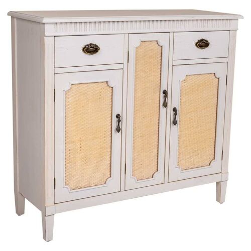 APARADOR DE MADERA DE 3 PUERTAS Y 2 CAJONES 95x36x88h cm referencia:23825