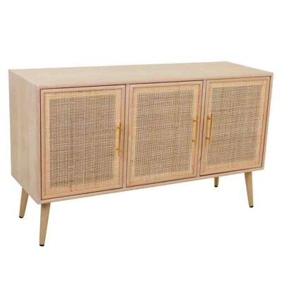 WOOD AND GRID SIDEBOARD 120x41.5x71h cm reference:19810