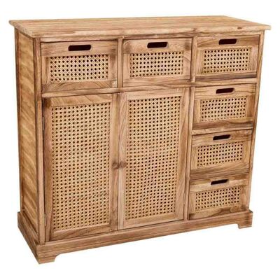 CREDENZA IN LEGNO E GRIGLIA 86x33x78,5h cm referenza:19442