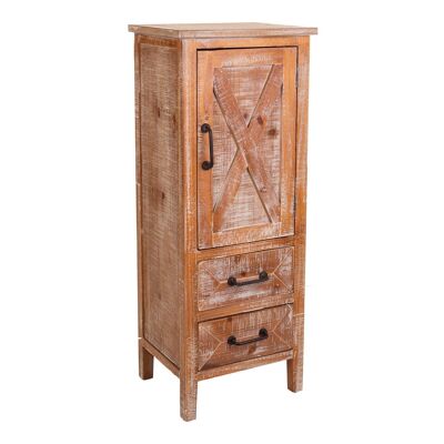 Wooden cabinet 2 drawers 1 door reference: 21863