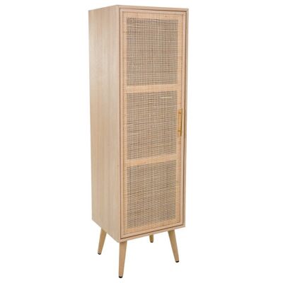 WOODEN WARDROBE AND GRID 40.5x37x139.5h cm reference:19814