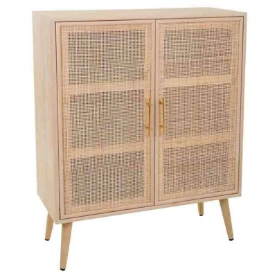 WOODEN WARDROBE AND GRID 80x37x101h cm reference:19819