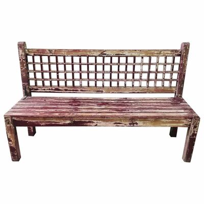 HANDMADE WOODEN BENCH 166x53x97h cm reference: 22863