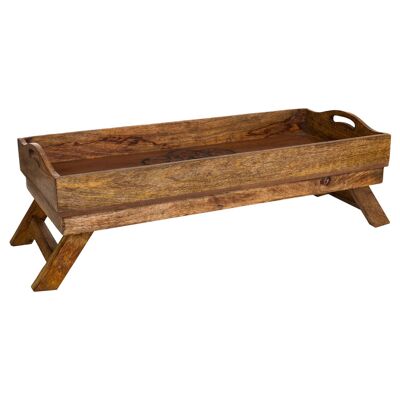 Carved wooden tray handcrafted finish reference: 21016