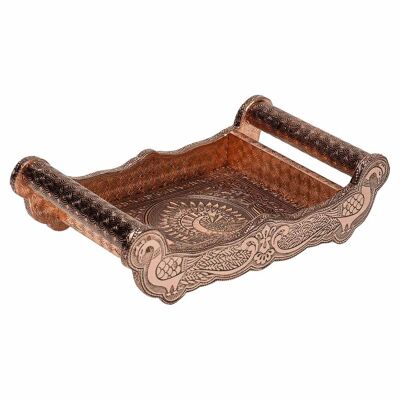EMBOSSED METAL TRAY 25x13x6h cm reference: 23760