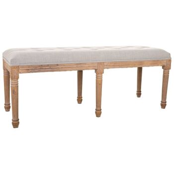 BANC ANCIEN EN BOIS 122x41x48h cm référence : 20866 1