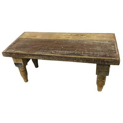 Handcrafted finished wooden bench reference: 23448