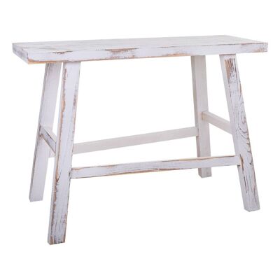 BANC EN BOIS BLANC 70x25x50h cm référence : 21523