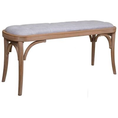 UPHOLSTERED WOODEN BENCH 110x37x47h cm reference:23814