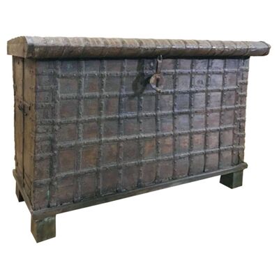 HANDMADE WOODEN TRUNK 136x53x87h cm reference: 23547