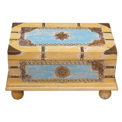 Wooden trunk handcrafted finish reference: 23401