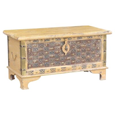 Wooden trunk handcrafted finish reference: 23385