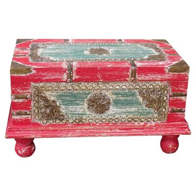 Wooden trunk handcrafted finish reference: 23400
