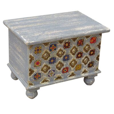 Wooden trunk handcrafted finish reference: 23417