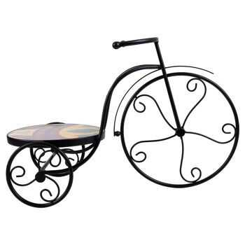 Jardinière vélo en fer forgé et mosaïque référence : 22586 3