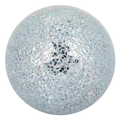 Boule de cristal décorée argent référence : 17628