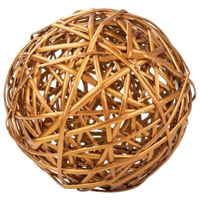 Copper wicker decoration ball reference: 18014