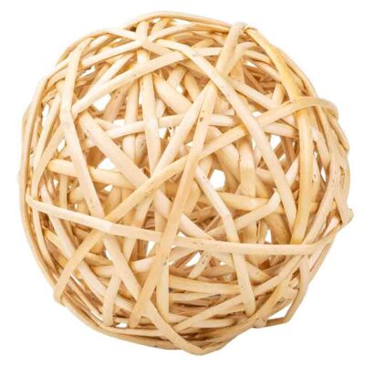 Natural wicker decoration ball reference: 18015
