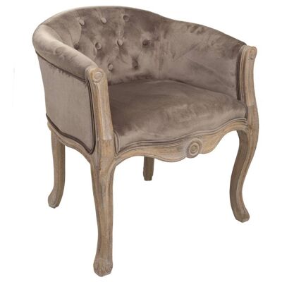 Upholstered wooden armchair reference: 18309