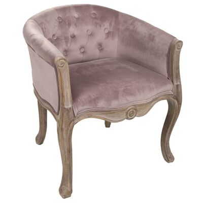Upholstered wooden armchair reference: 18308