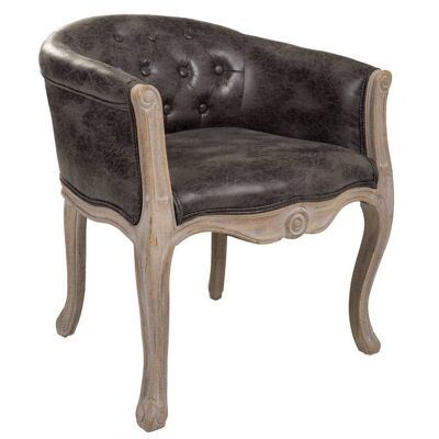 Upholstered wooden armchair reference: 18307