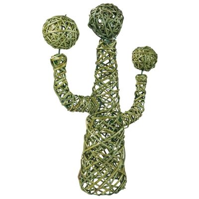Cactus green wicker decoration reference: 18005