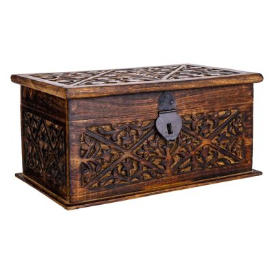 Handcrafted finished wooden box reference: 23068