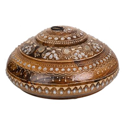 Handcrafted painted wooden jewelry box reference: 22182