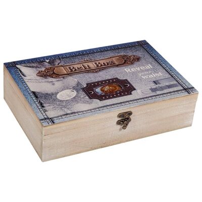 Rif. scatola organizer per cintura in legno: 14734