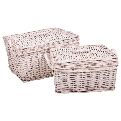 Wicker boxes set 2 pieces reference: 22720