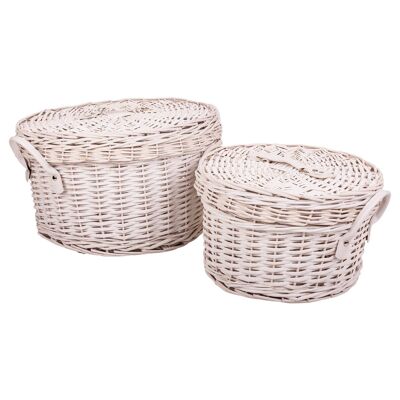 Wicker boxes set 2 pieces reference: 22712