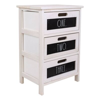 Wooden chest of drawers 3 drawers reference: 22106