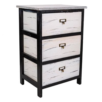 Wooden chest of drawers 3 drawers reference: 22111