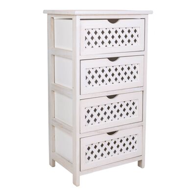 Wooden chest of drawers 4 drawers reference: 22117