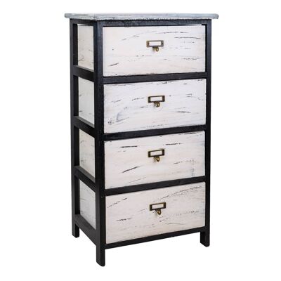 Wooden chest of drawers 4 drawers reference: 22112