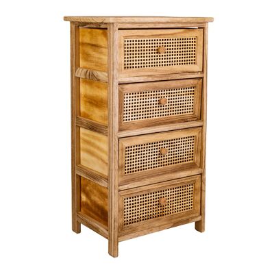 Wooden chest of drawers 4 drawers reference: 22102