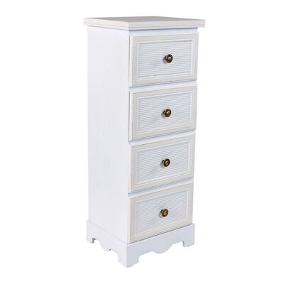 WOODEN CHEST OF DRAWERS 4 DRAWERS 31x26x80h cm reference:22547