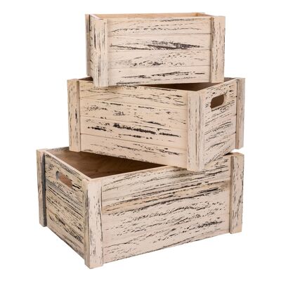 Wooden drawers set 3 pieces reference: 22127