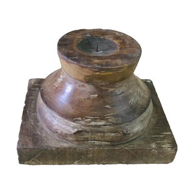 Handmade wooden candlestick reference: 22742