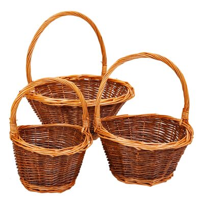 Wicker baskets set 3 pieces reference: 22711