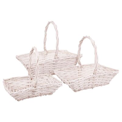 Wicker baskets set 3 pieces reference: 22705