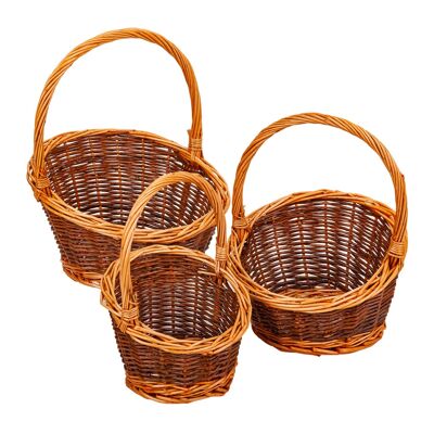 Wicker baskets set 3 pieces reference: 22710