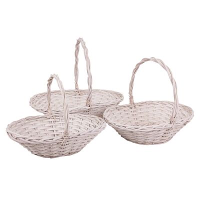 Wicker baskets set 3 pieces reference: 22706