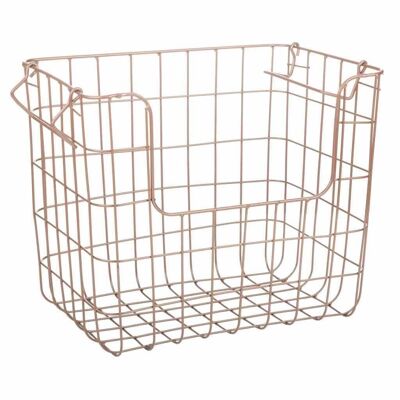 Stackable copper metal basket reference: 16560
