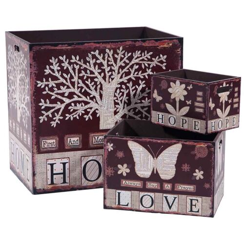 Cestos estampado home set 3 piezas referencia:13546