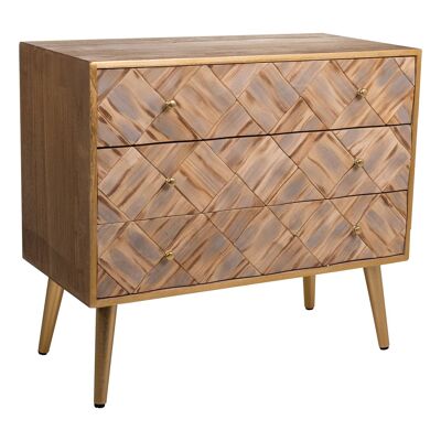 Wooden chest of 3 drawers reference: 22015