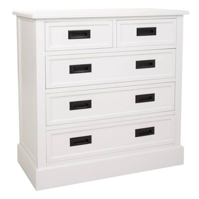 WOODEN CHEST OF 5 DRAWERS 80x40x80.5h cm reference:20890